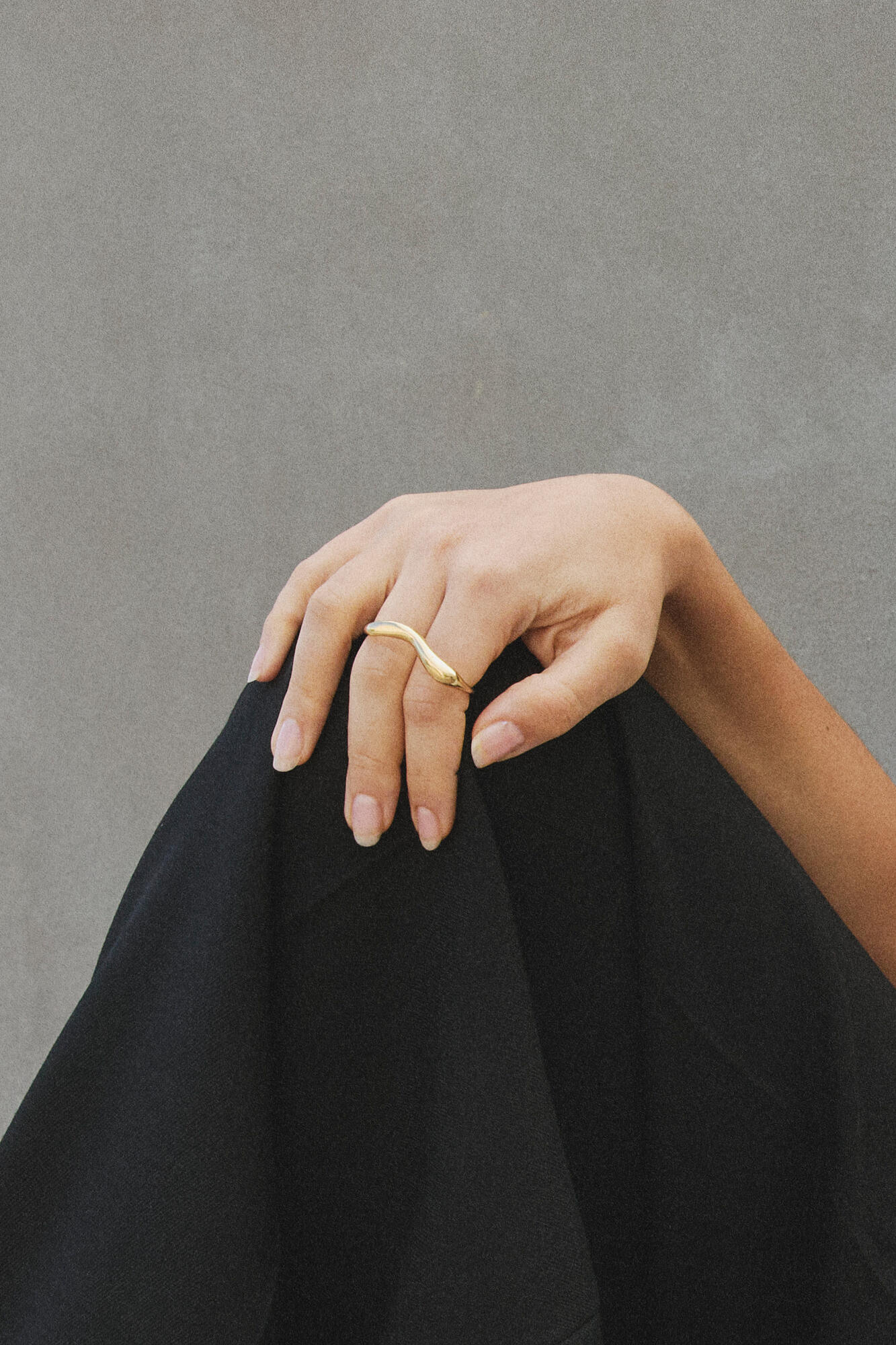 Evon Double ring - forgyldt